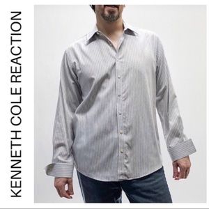 Handsome Kenneth Cole long Sleeved Striped Shirt